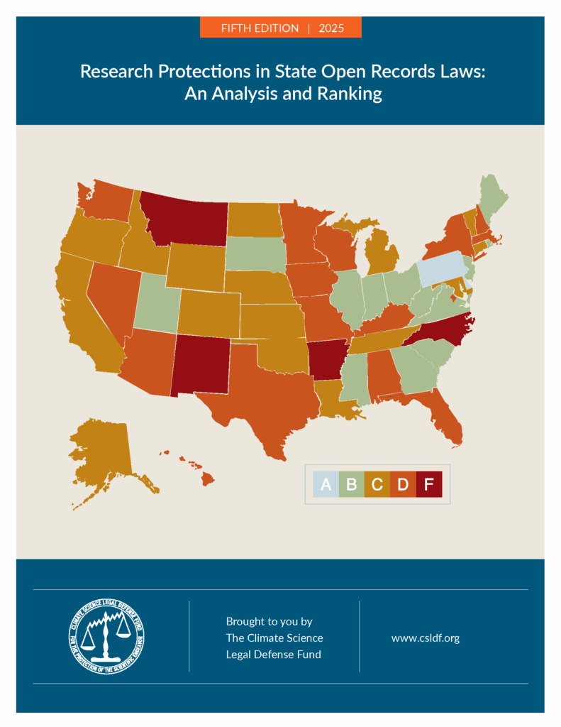 Report Cover, CSLDF 2025 Open Records Guide